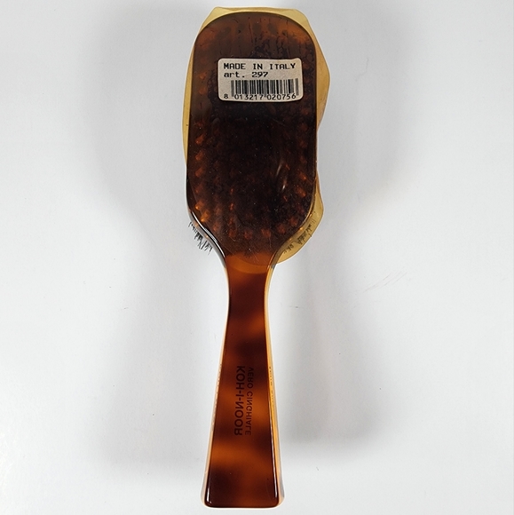 Rectangular Boar Bristle Hairbrush - 6.8 x 1.8 in. - Cellulose Acetate Handles - Picture 8 of 10